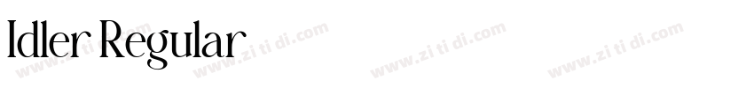 Idler Regular字体转换 Idler Regular字体转换